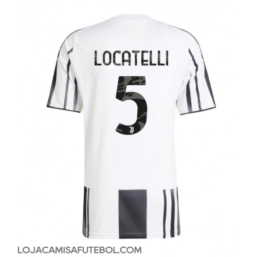 Camisa de Futebol Juventus Manuel Locatelli #5 Equipamento Principal 2025-26 Manga Curta